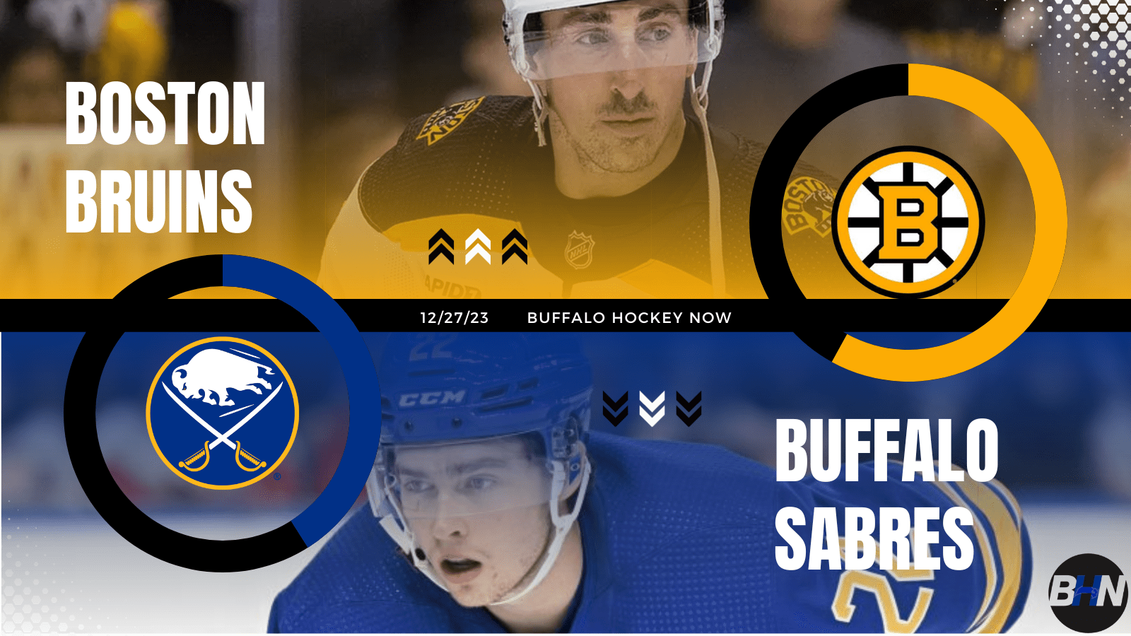 Boston Bruins Buffalo Sabres Gameday 12/27/23