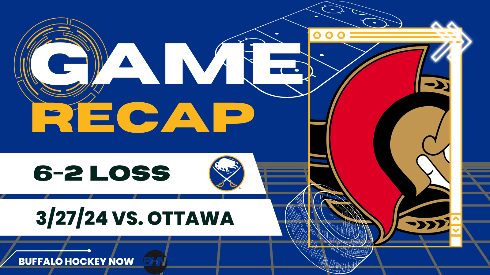 Ottawa Senators Buffalo Sabres game recap