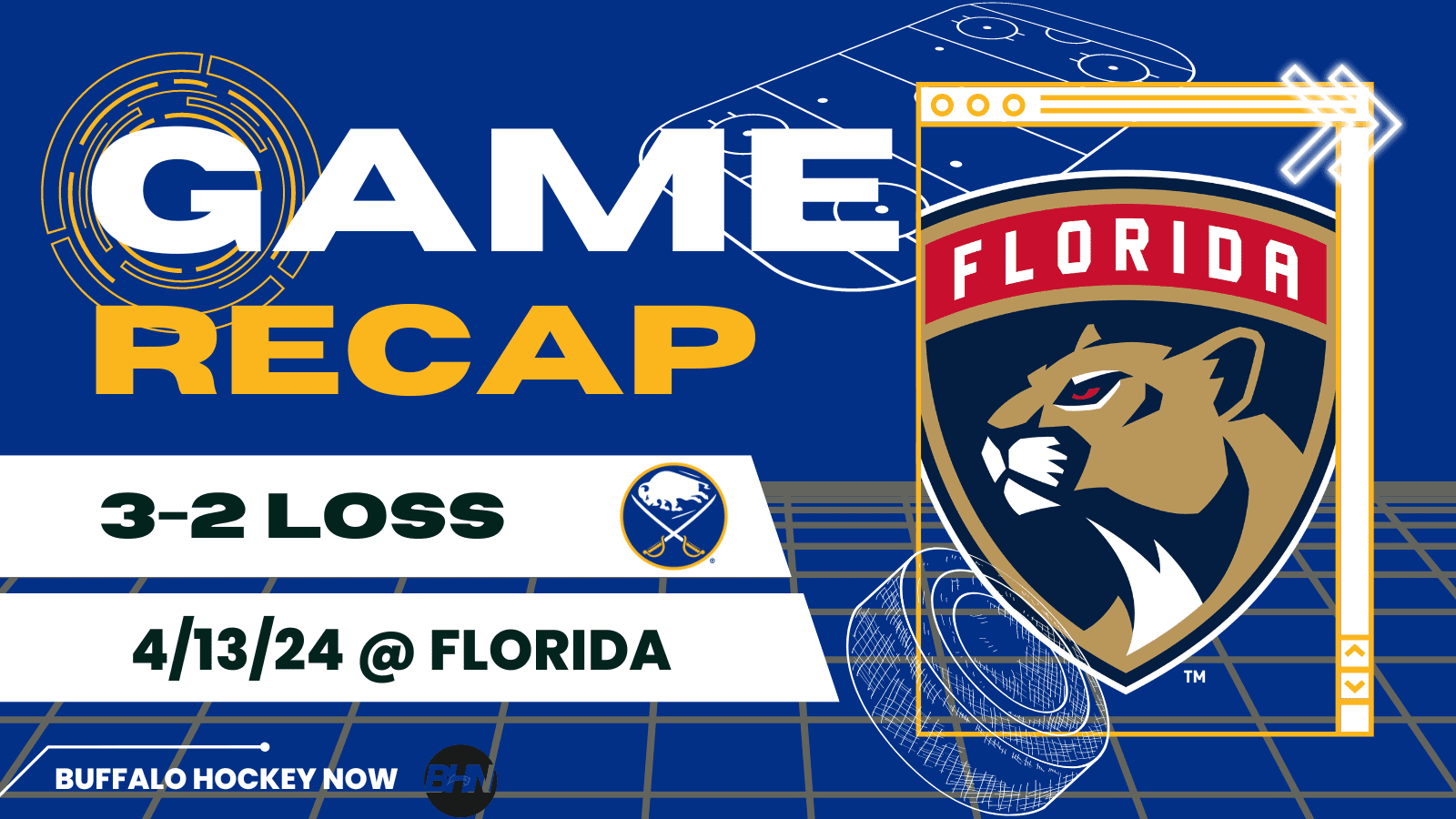 Buffalo Sabres Florida Panthers game recap